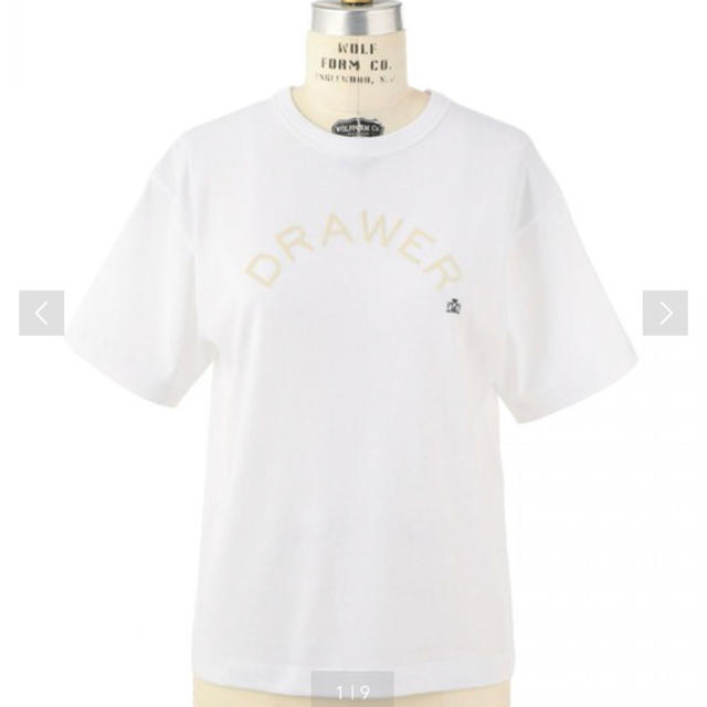 DRAWER ロゴ Tシャツ サイズ１ ホワイト ドゥロワー