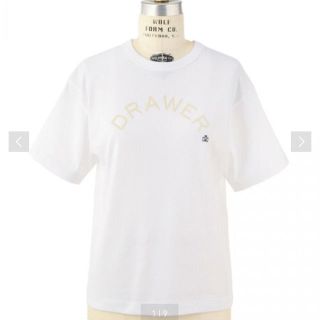 ドゥロワー(Drawer)の期間限定！完売☆ドゥロワー ロゴTシャツ ホワイト 1 (Tシャツ(半袖/袖なし))