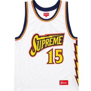 シュプリーム(Supreme)のSupreme Bolt Basketball Jersey L サイズ 白(タンクトップ)