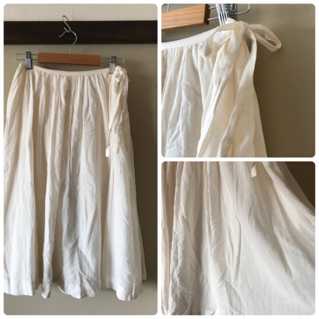 un dix cors mute◆オフホワイトのふんわりシルエットスカート レディースのスカート(ひざ丈スカート)の商品写真