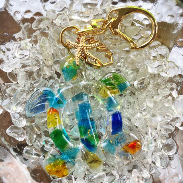 琉球ガラス ホヌキーホルダー✨