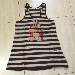 Tシャツ ワンピース 袖なし(Tシャツ(半袖/袖なし))