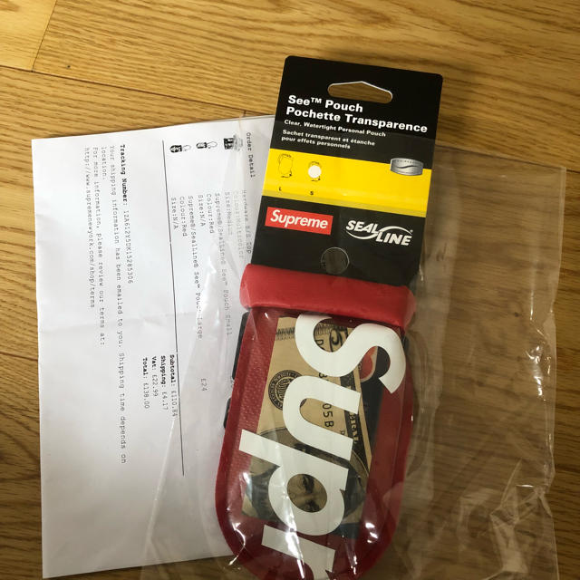 Supreme x SealLine See Pouch Small red