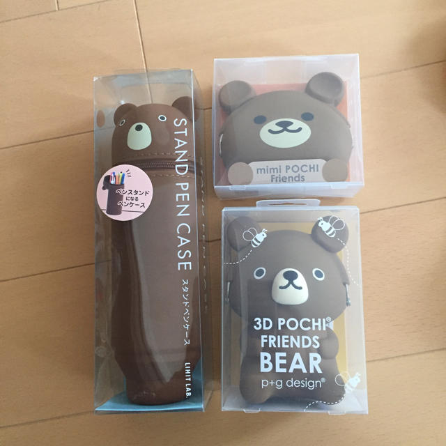 クマグッズ ステーショナリーセット エンタメ/ホビーのおもちゃ/ぬいぐるみ(キャラクターグッズ)の商品写真