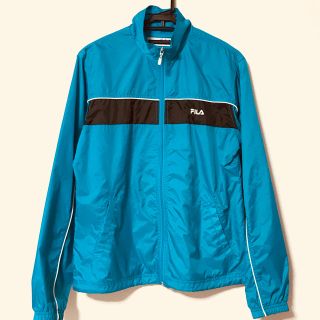 フィラ(FILA)のAMERIA様専用 FILA ウインドブレイカー  ☆ブルー  ☆アメリカM(ナイロンジャケット)