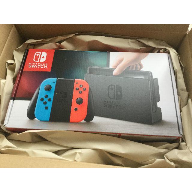 任天堂(ニンテンドウ)の【新品】任天堂 スイッチ Nintendo Switch ネオンカラー 保証付 エンタメ/ホビーのゲームソフト/ゲーム機本体(家庭用ゲーム機本体)の商品写真