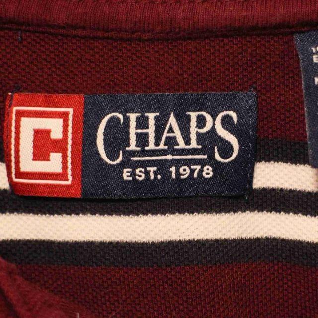 CHAPS(チャップス)のUS チャップス ラルフローレン winewhbk 半袖 ポロシャツ L メンズのトップス(ポロシャツ)の商品写真