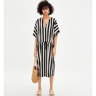 ザラ(ZARA)のストライプワンピース(ロングワンピース/マキシワンピース)