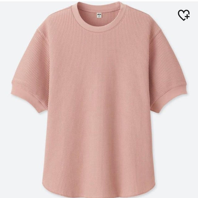 UNIQLO(ユニクロ)のワッフル クルーネック Tシャツ レディースのトップス(Tシャツ(半袖/袖なし))の商品写真