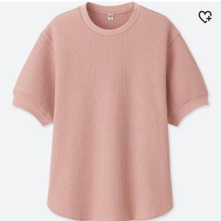 ユニクロ(UNIQLO)のワッフル クルーネック Tシャツ(Tシャツ(半袖/袖なし))