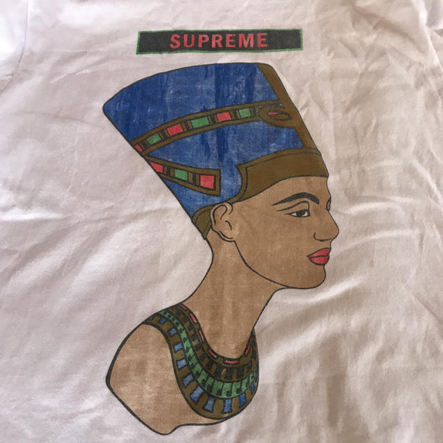 Supreme(シュプリーム)のSUPREME Nefertiti-Tee M ホワイト 美品 メンズのトップス(Tシャツ/カットソー(半袖/袖なし))の商品写真