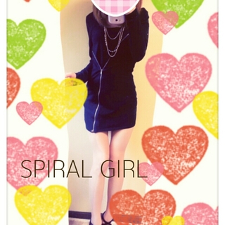 スパイラルガール(SPIRAL GIRL)のSPIRAL GIRL：ZIPロンT(カットソー(長袖/七分))