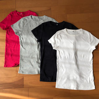 ユニクロ(UNIQLO)のUNIQLO  リブTシャツセット(Tシャツ(半袖/袖なし))