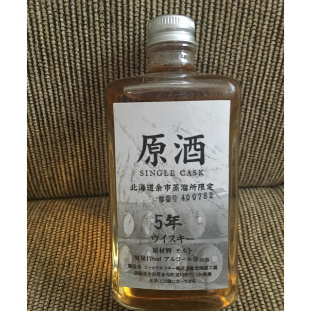 ニッカウヰスキー(ニッカウイスキー)のニッカ  余市 シングルカスク  5年  未開封  170ml 食品/飲料/酒の酒(ウイスキー)の商品写真