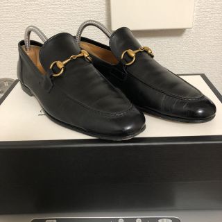 グッチ(Gucci)の【gmcoffee様専用】GUCCI レザーホースビットローファー 6(スリッポン/モカシン)