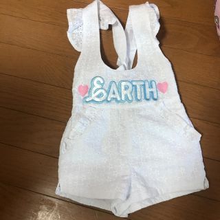 アースマジック(EARTHMAGIC)の白サロペ【売り切り値下げ中】(パンツ/スパッツ)