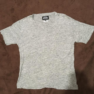 ビームス(BEAMS)のBEAMS リネンコットンT-SH グレー S(Tシャツ/カットソー(半袖/袖なし))