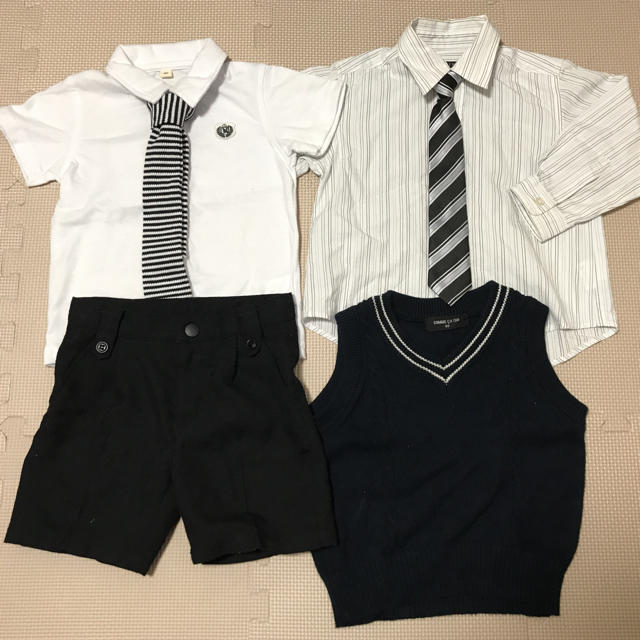 COMME CA ISM(コムサイズム)のキッズフォーマル4点セット☆90cm キッズ/ベビー/マタニティのキッズ服男の子用(90cm~)(ドレス/フォーマル)の商品写真