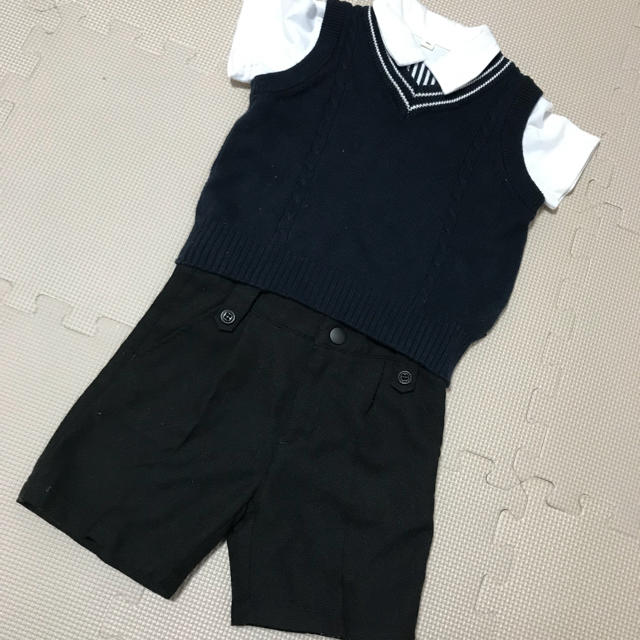 COMME CA ISM(コムサイズム)のキッズフォーマル4点セット☆90cm キッズ/ベビー/マタニティのキッズ服男の子用(90cm~)(ドレス/フォーマル)の商品写真