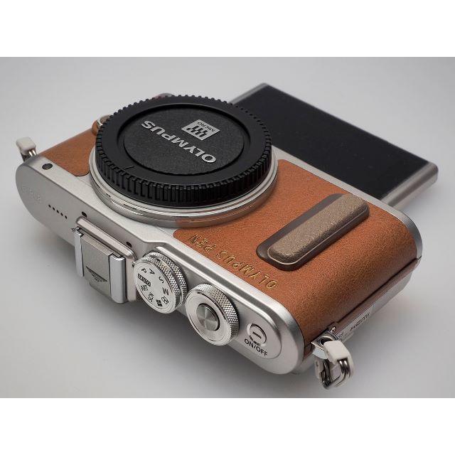 OLYMPUS(オリンパス)のショット数100回未満 OLYMPUS PEN E-PL8 ボディ ブラウン スマホ/家電/カメラのカメラ(ミラーレス一眼)の商品写真