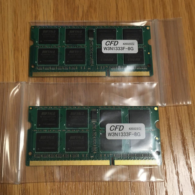 D3N1333-B8GBJ 8GBx2枚 DDR3 SDRAM 合計16GB