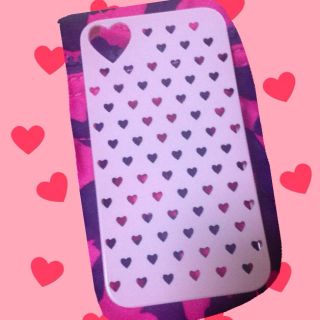 iPhone4s♡ハートケース(モバイルケース/カバー)