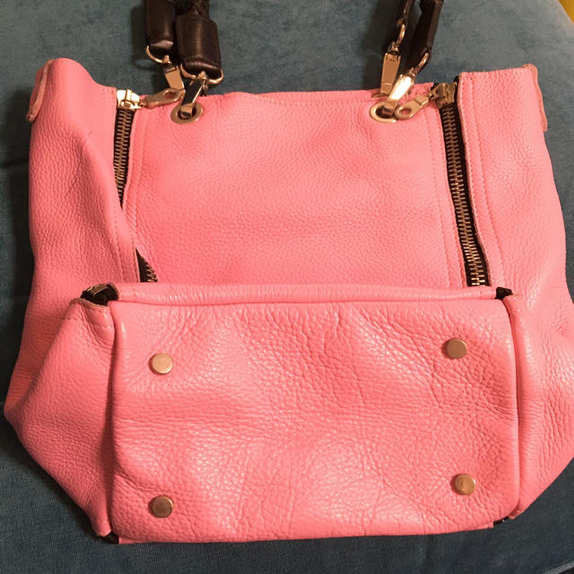 バーバラ リール  barbara rihl トートバッグ ピンク 美品 レディースのバッグ(トートバッグ)の商品写真