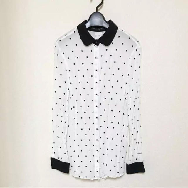 ZARA(ザラ)のZARA＊水玉＊ドット＊ブラウス レディースのトップス(シャツ/ブラウス(長袖/七分))の商品写真