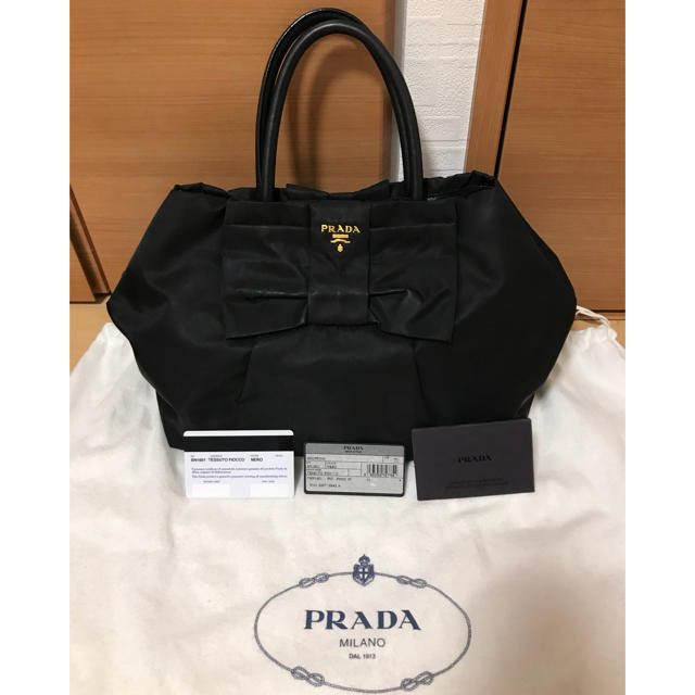 【値下げ】PRADA ナイロンリボンハンドバッグ