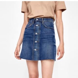 ザラ(ZARA)のZARA  デニムスカート(ミニスカート)