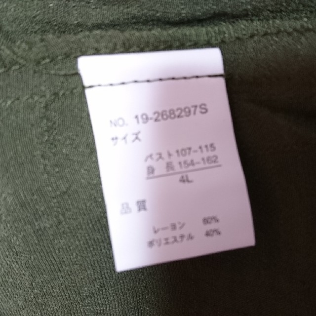 未使用 大きいｻｲｽﾞ 4L スキッパーシャツ レディースのトップス(シャツ/ブラウス(半袖/袖なし))の商品写真
