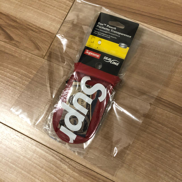 18ss supreme pouch S 赤