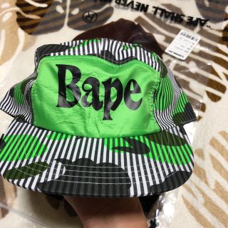 アベイシングエイプ(A BATHING APE)のape bape キャップ 帽子 tシャツ 迷彩 ストライプ jet cap(キャップ)