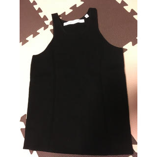 ルメール(LEMAIRE)の未使用✨UNIQLO×LEMAIRE黒タクントップ(カットソー(半袖/袖なし))