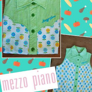 メゾピアノ(mezzo piano)のメゾピアノ .160*ノースリーブ トップス 花柄(Tシャツ/カットソー)