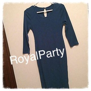 ロイヤルパーティー(ROYAL PARTY)のROYALPARTY カットリブワンピ(ロングワンピース/マキシワンピース)