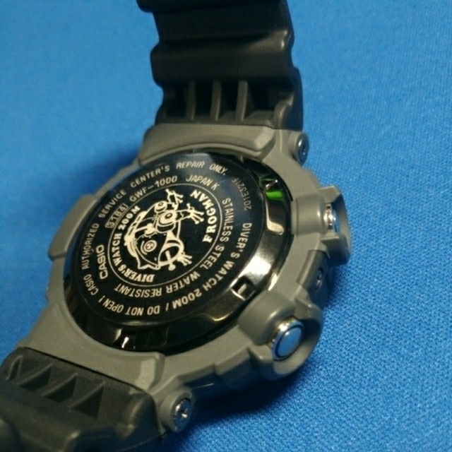 カシオFROGMAN「GWF-1000」ソーラー電波　昨年３月購入　ほぼ未使用！