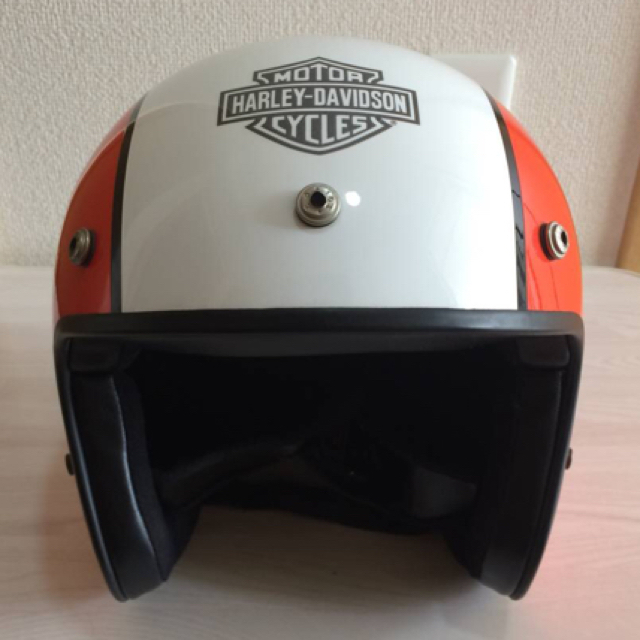 Harley Davidson(ハーレーダビッドソン)の♪中古美品♪ ハーレー純正 SHOEI製 ジェットヘルメット ファクトリーカラー 自動車/バイクのバイク(ヘルメット/シールド)の商品写真