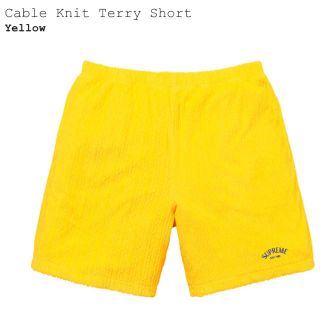 シュプリーム(Supreme)のSupreme Cable Knit Terry Short Yellow (ショートパンツ)