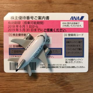 エーエヌエー(ゼンニッポンクウユ)(ANA(全日本空輸))の【即日発送】全日空 ANA 株主優待券 １枚(その他)