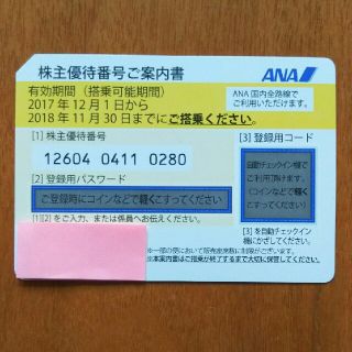 エーエヌエー(ゼンニッポンクウユ)(ANA(全日本空輸))のANA株主優待券  １枚(その他)