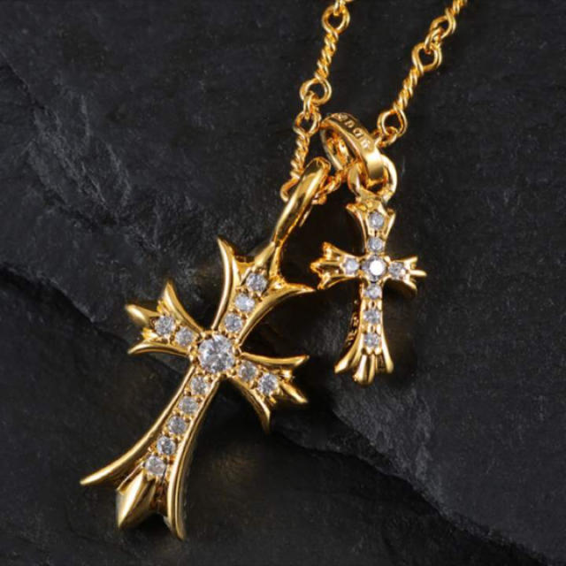 超高級 シルバー925×22k ネックレス メンズ メンズのアクセサリー(ネックレス)の商品写真