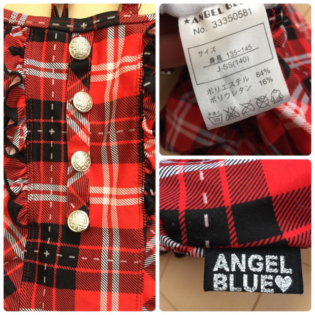 angelblue(エンジェルブルー)のANGEL BLUE ワンピース水着 140 キッズ/ベビー/マタニティのキッズ服女の子用(90cm~)(水着)の商品写真