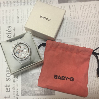 ベビージー(Baby-G)の新品未使用☆Baby-G ホワイト CASIO 腕時計☆(腕時計)