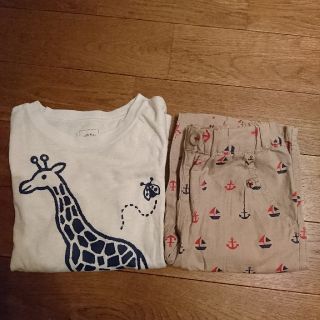 ユナイテッドアローズグリーンレーベルリラクシング(UNITED ARROWS green label relaxing)のnaorin様専用 グリーンレーベルキッズ ハーフパンツ&Tシャツ(パンツ/スパッツ)