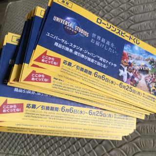 ユニバーサルスタジオジャパン(USJ)のローソンスピードくじ 応募券 23枚(その他)