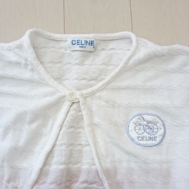 celine(セリーヌ)のCELINEセリーヌ・ボレロカーディガン80㎝ キッズ/ベビー/マタニティのベビー服(~85cm)(カーディガン/ボレロ)の商品写真