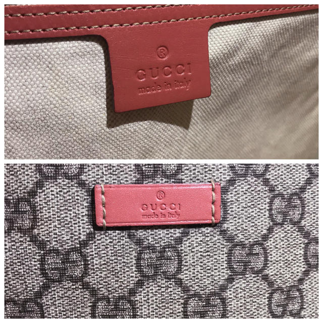 GUCCI トートバッグ ピンク GG柄 美品 GUCCI トートバッグ ピンク GG柄 美品