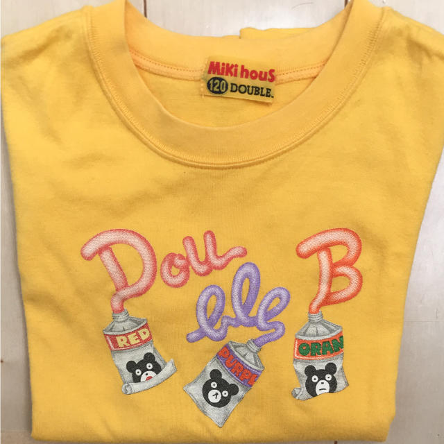 DOUBLE.B(ダブルビー)のミキハウス DOUBLE.B ☆Tシャツ 2枚 キッズ/ベビー/マタニティのキッズ服男の子用(90cm~)(Tシャツ/カットソー)の商品写真