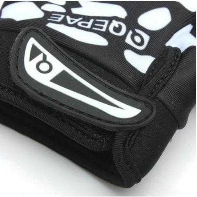 骨スケルトン 手袋 グローブ バイク 自転車 スマホ対応 ブラック XL メンズのファッション小物(手袋)の商品写真